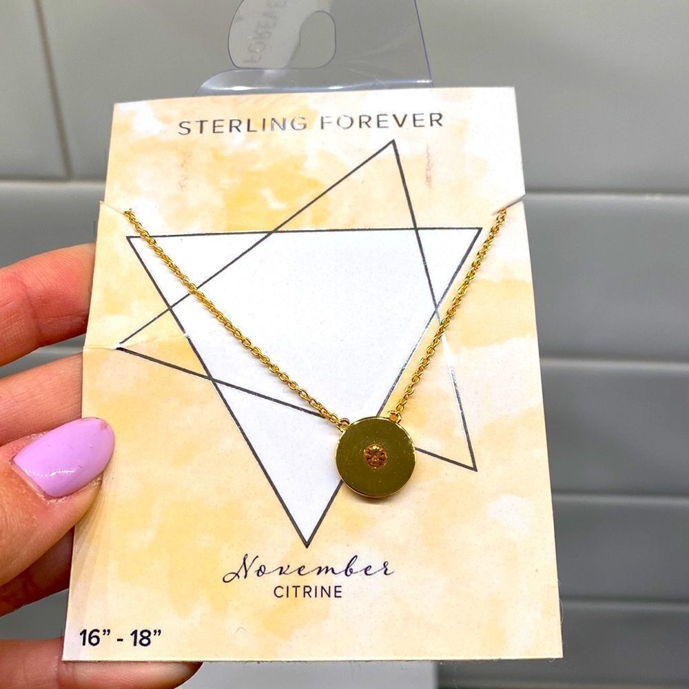 Sterling Forever Birthstone Necklace-NWT